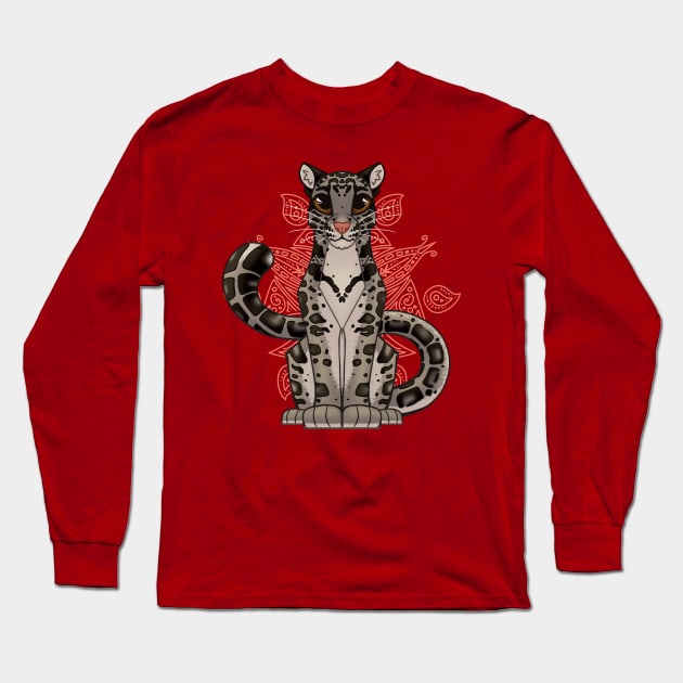 Clouded Leopard Long Sleeve T-Shirt by ZTheCrazed